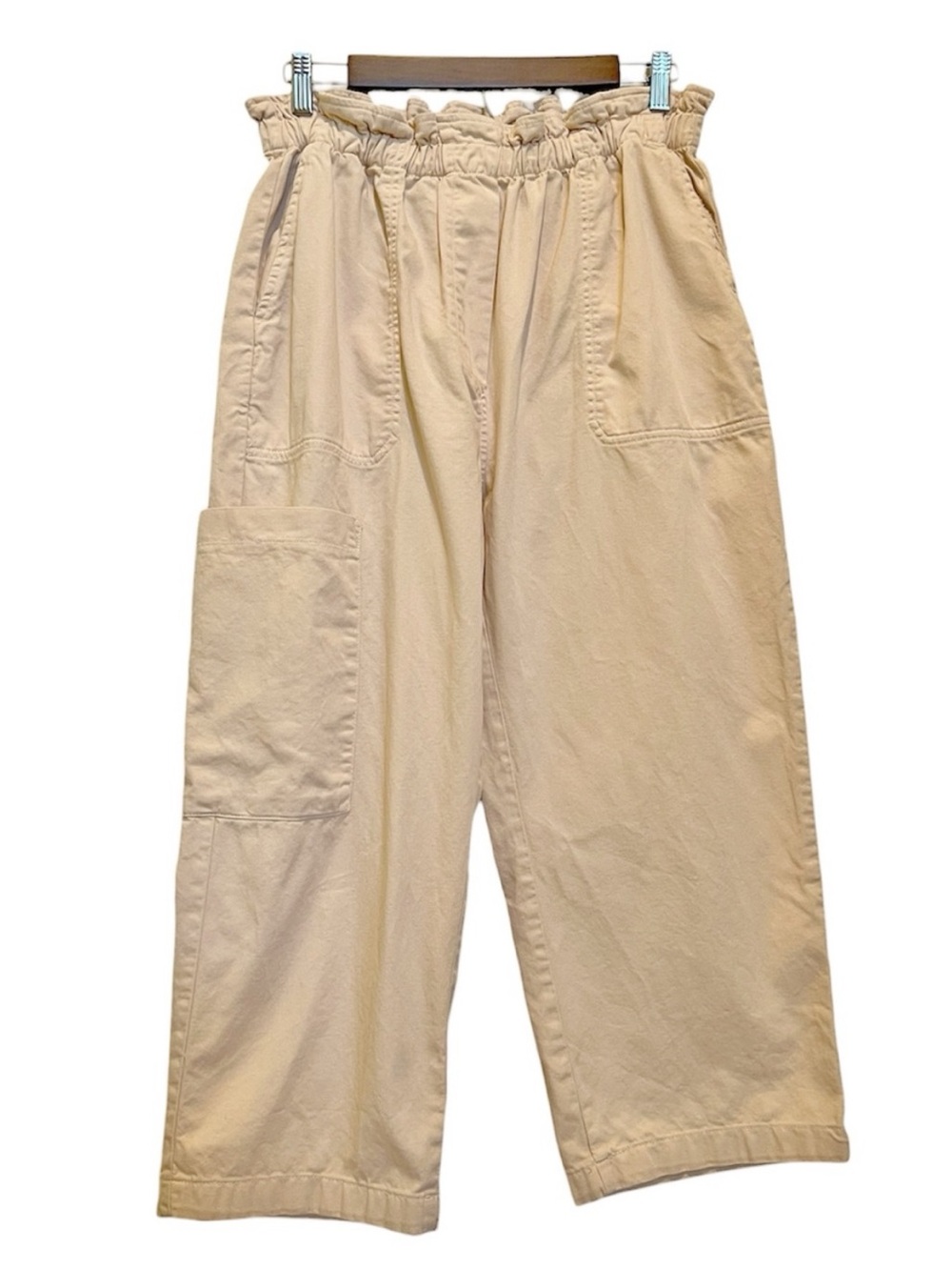 Anthropologie Utility Pants Paperbag Waist Medium Pink 100% Cotton OB1725442